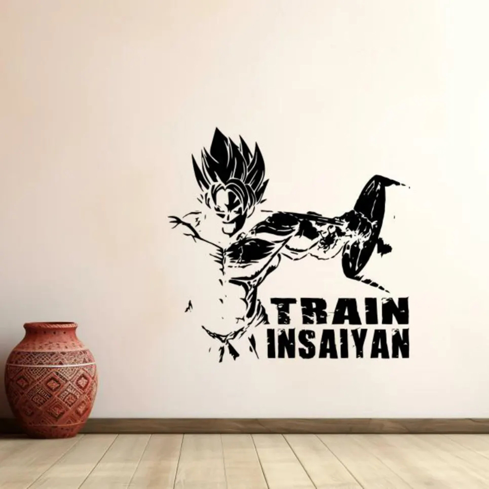 Home Gym On Wall - Gym Wall Decal สติกเกอร์ไวนิล Manga Art