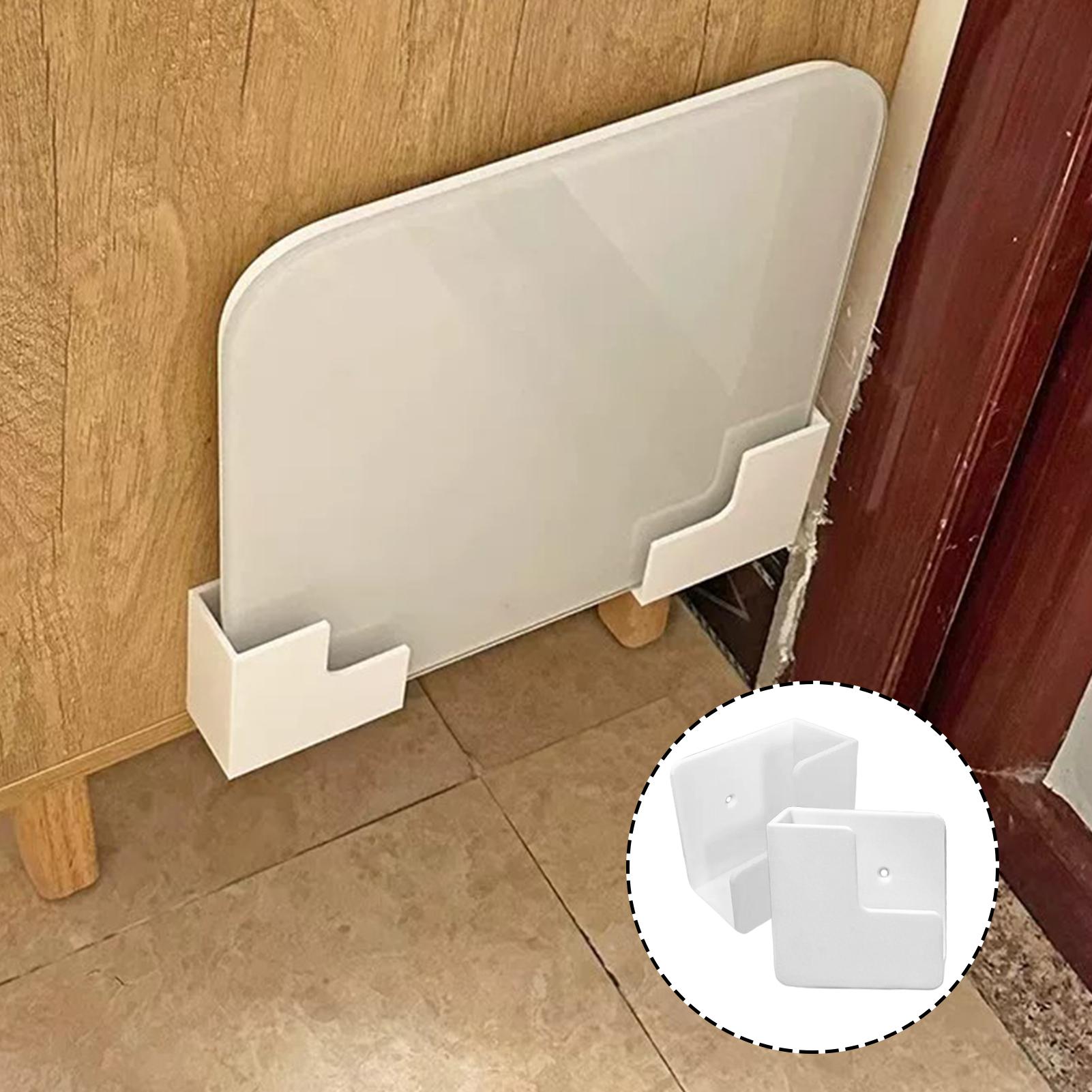 Home Gym On Wall - ที่วางเก็บของแบบไม่ต้องเจาะ, ที่ยึดติดผนังแบบมีกาวในตัว, ชั้นวางจัดระเบียบขนาดกะทัดรัดสำหรับบ้าน ห้องนอน ห้องออกกำลังกาย และพื้นที่ใช้สอย