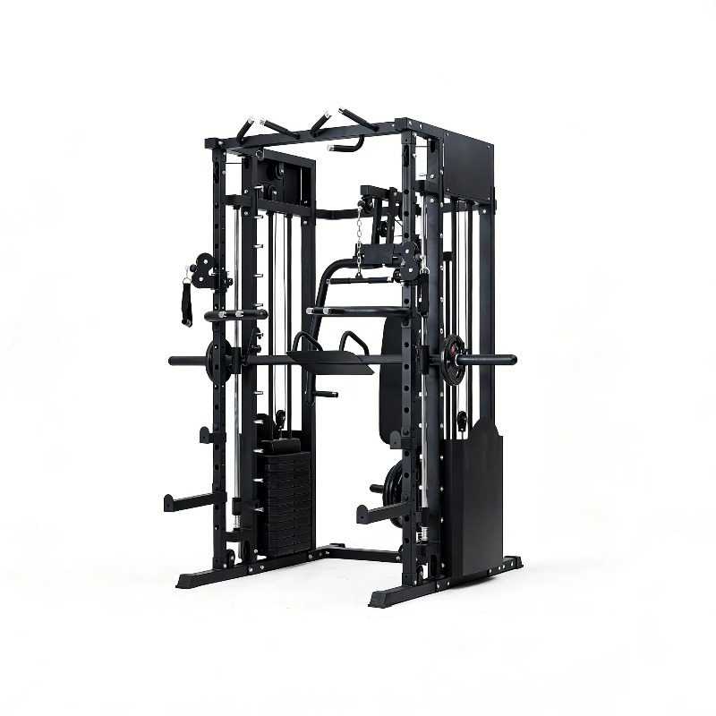Home Gym Smith - YTYIN 2026 อุปกรณ์ออกกำลังกายอเนกประสงค์สำหรับบ้าน เครื่องสมิธแมชชีนอเนกประสงค์ ขนาดกะทัดรัดสำหรับใช้ในร่ม