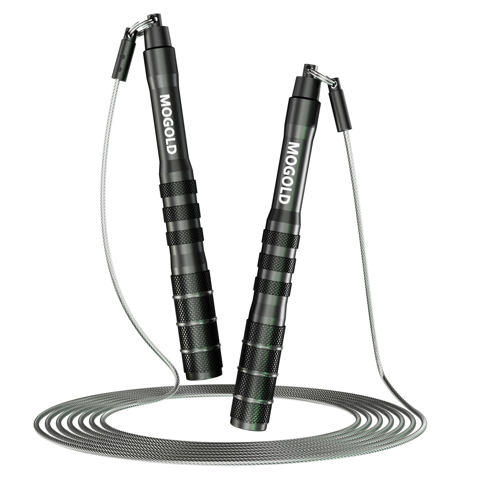 Jump Rope Bearing - เชือกกระโดดเร็วป้องกันการพันกัน เชือกกระโดดลวดเหล็กปรับได้ เหมาะสําหรับการออกกําลังกาย การออกกําลังกายที่บ้าน และการลดน้ําหนัก