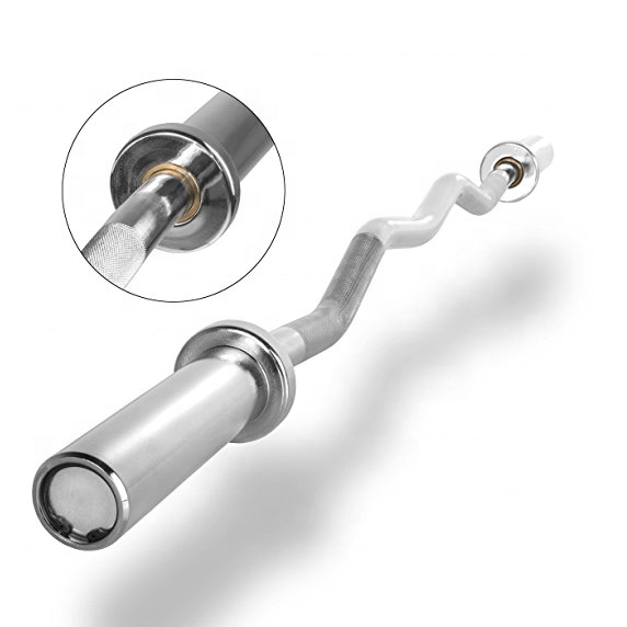 Barbell Curl Bar - บาร์ยกน้ำหนัก โครเมียม แบบตรง บาร์เคิร์ลบาร์ บาร์เบล บาร์ยกน้ำหนัก