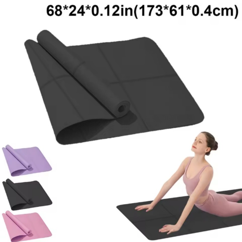 Gymnastics Mat Thick - เสื่อโยคะกันลื่นสำหรับกีฬาและฟิตเนส ทำจากโฟม EVA หนา 4 มม.
