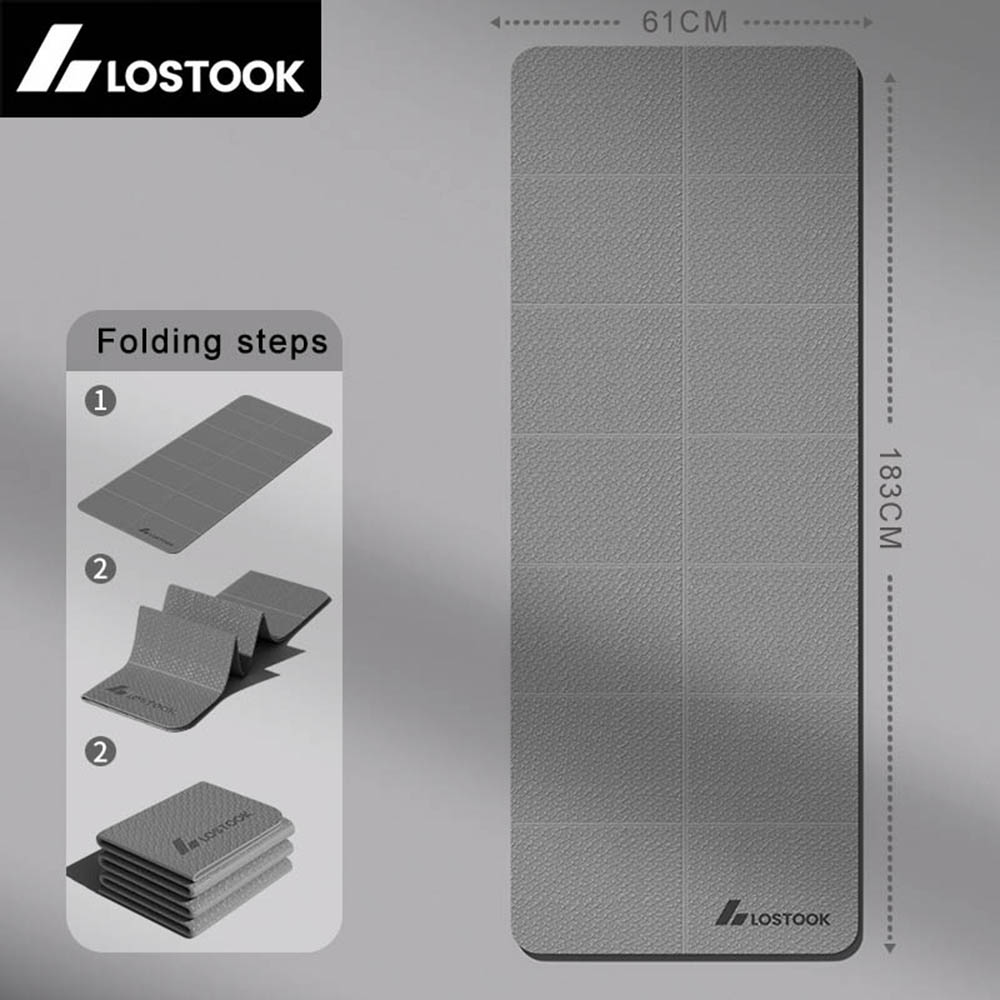 Gymnastics Mat Thick - หนา 4 มม.TPE เสื่อโยคะพับได้ 183*61 ซม.Easy