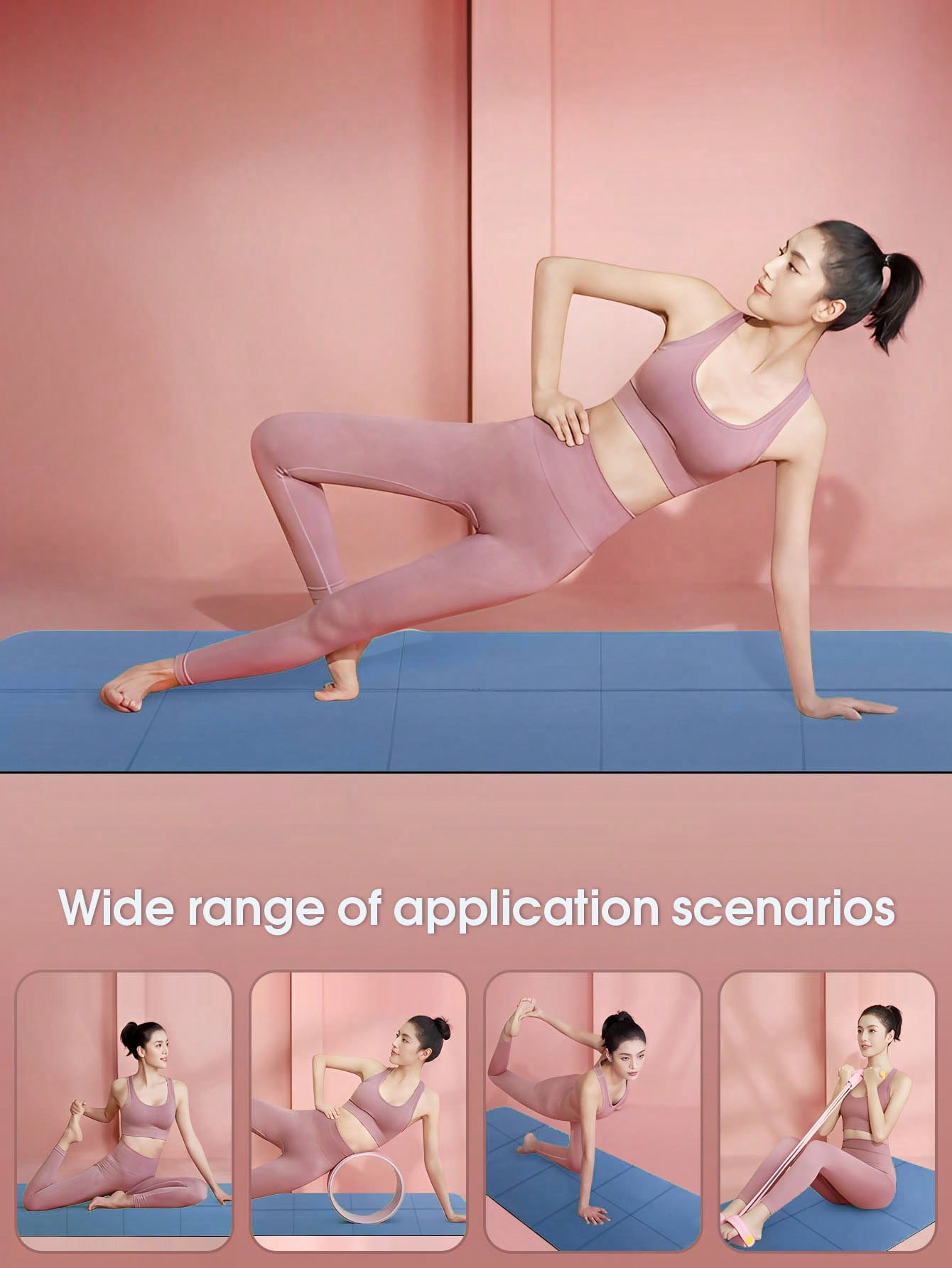 Gymnastics Mat Thick - เสื่อโยคะพับได้ สีน้ำเงินเข้ม เป็นมิตรกับสิ่งแวดล้อม ผลิตจากวัสดุ EVA พับได้