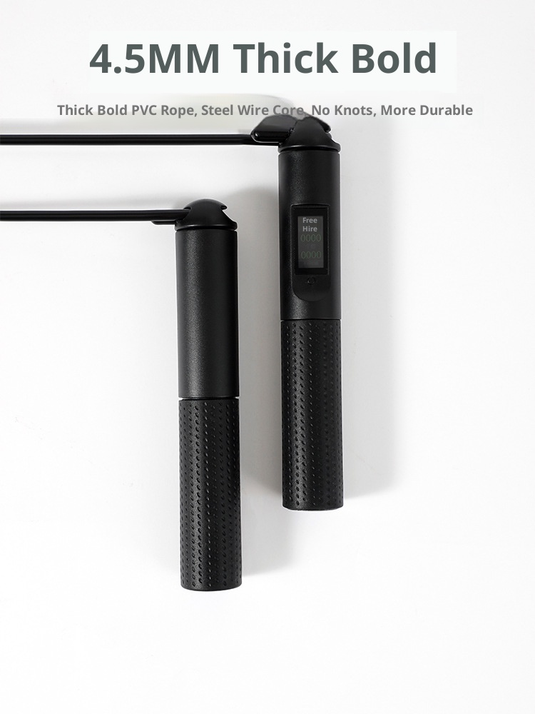 Jump Rope Bearing - เชือกกระโดดอัจฉริยะสำหรับใช้ในบ้าน ทำจากวัสดุ ABS คุณภาพสูง พร้อมลูกปืนคู่ สายเหล็ก