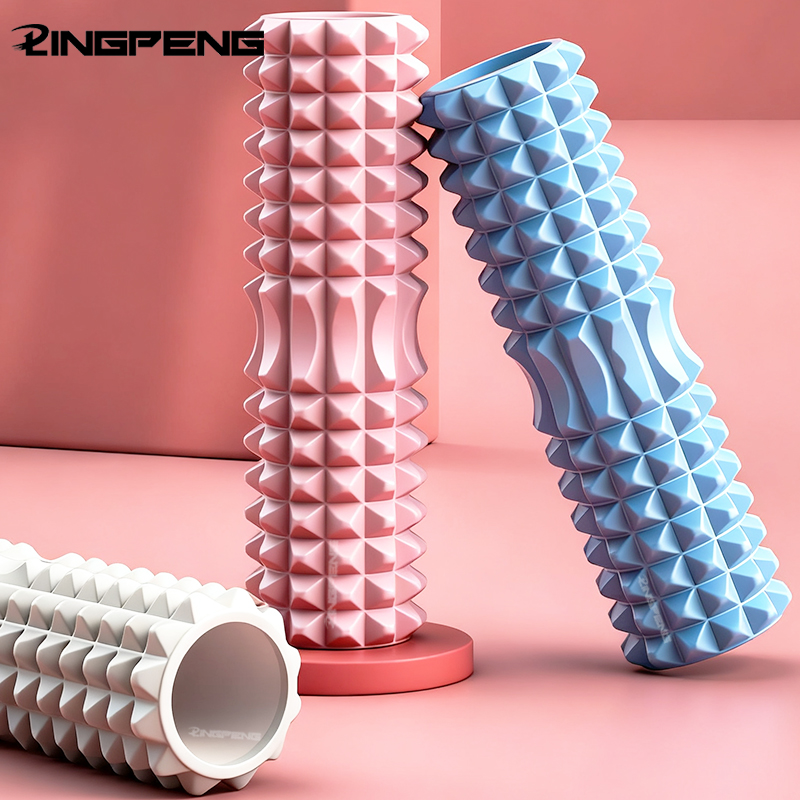 Foam Roller High Density - ลูกกลิ้งโฟมสำหรับนวดกล้ามเนื้อ 30/45 ซม. - ลูกกลิ้งโฟมความหนาแน่นสูงสำหรับบรรเทาอาการปวดหลังและฟื้นฟูกล้ามเนื้อในขาและแขน