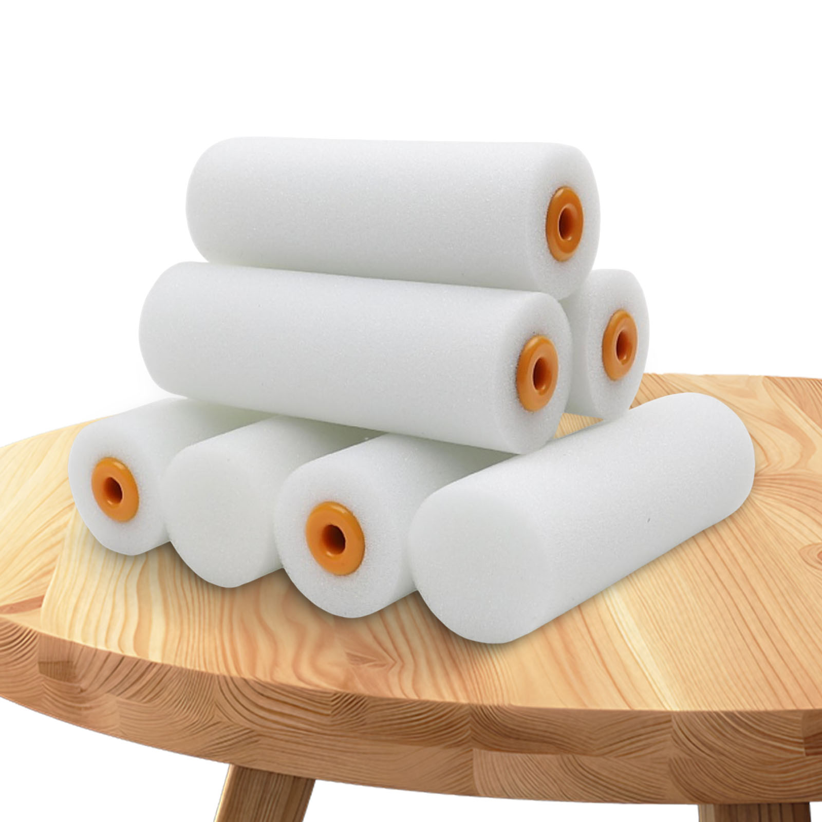 Foam Roller High Density - ลูกกลิ้งทาสีโฟม 10 ชิ้น ขนาด 4 นิ้ว