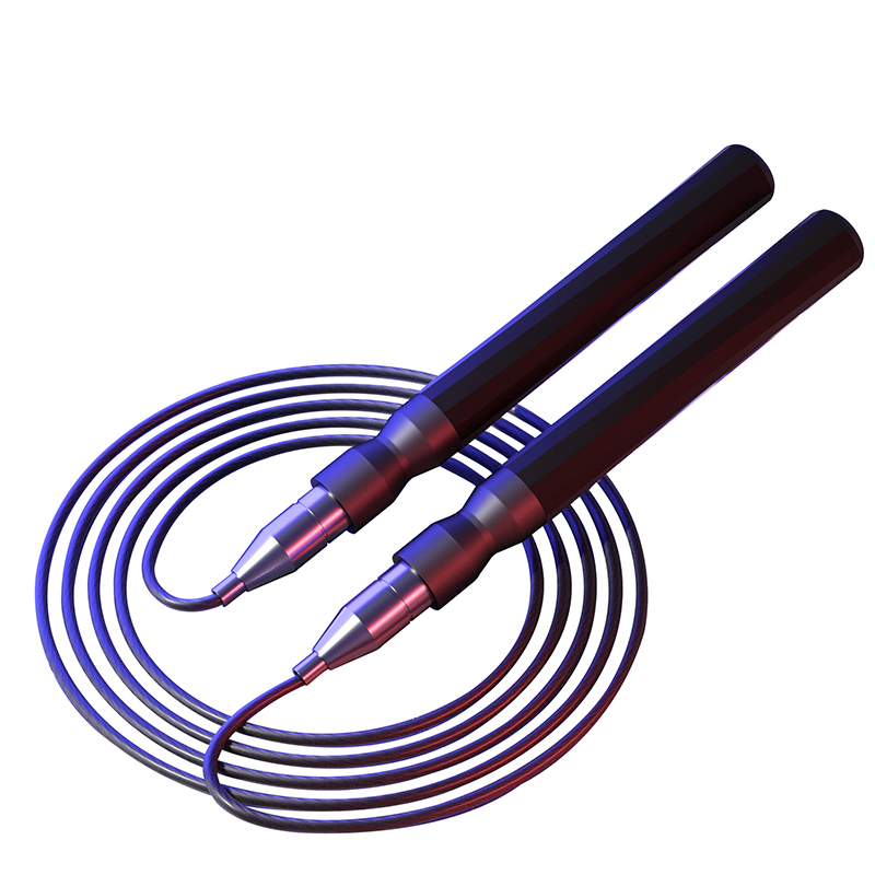 Jump Rope Bearing - เชือกกระโดด, เชือกกระโดดความเร็วสูงที่พันกันได้พร้อมลูกปืนสําหรับผู้หญิง, ผู้ชายและเด็ก, เชือกกระโดดเหล็กปรับได้