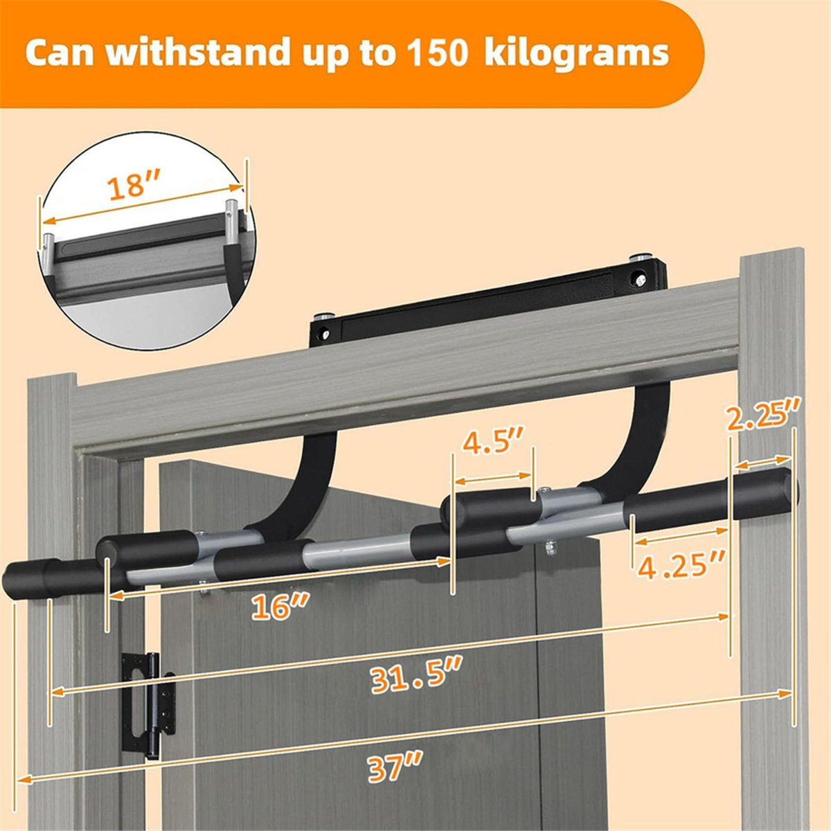 ABST บาร์โหนติดผนัง - บาร์โหนส - Chin Up Doorframe บทวิจารณ์และราคา