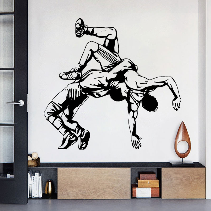 มวยปล้ําโยนสติ๊กเกอร์ติดผนังไว - Home Gym On Wall บทวิจารณ์และราคา