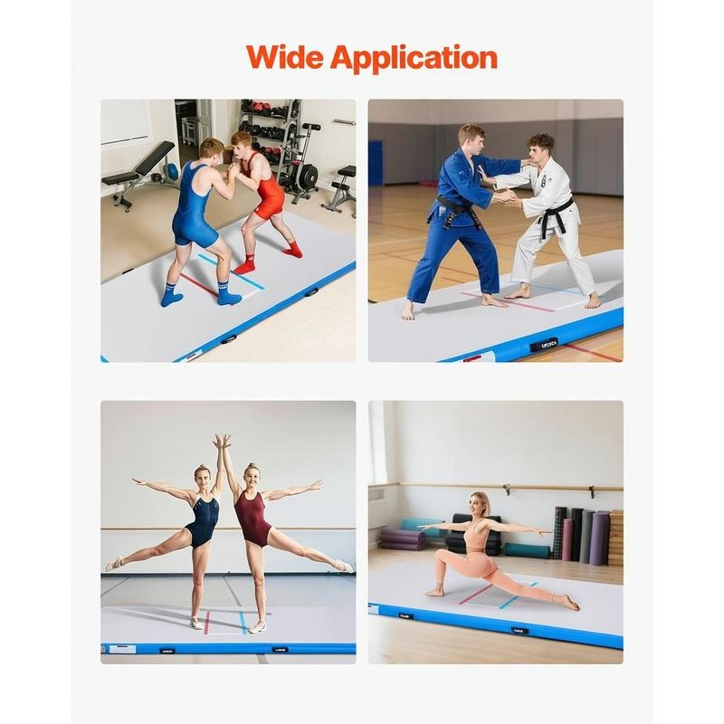 เสื่อมวยปล้ำแบบเป่าลมขนาด 10x5 - Gymnastics Mat Thick บทวิจารณ์และราคา