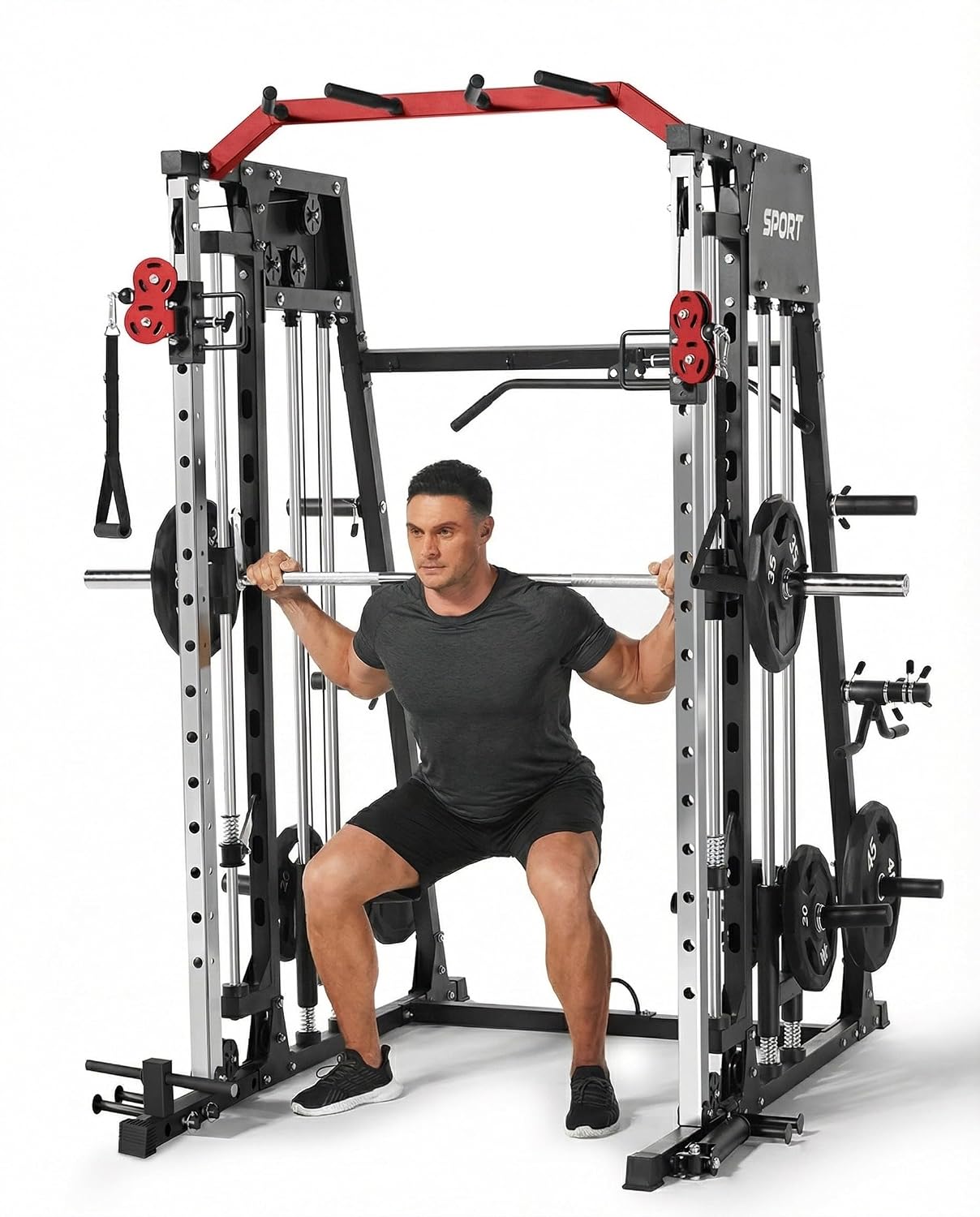 เครื่องออกกำลังกายออลอินวันแบบ - Home Gym Smith บทวิจารณ์และราคา
