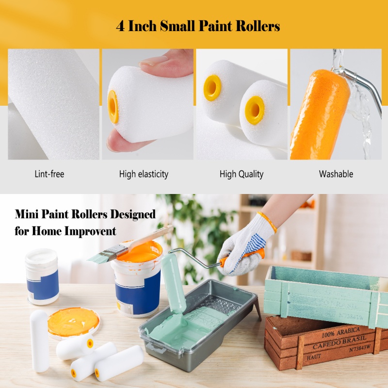 ลูกกลิ้งทาสีโฟมดูดซับสูง ขนาด  - Foam Roller High Density บทวิจารณ์และราคา