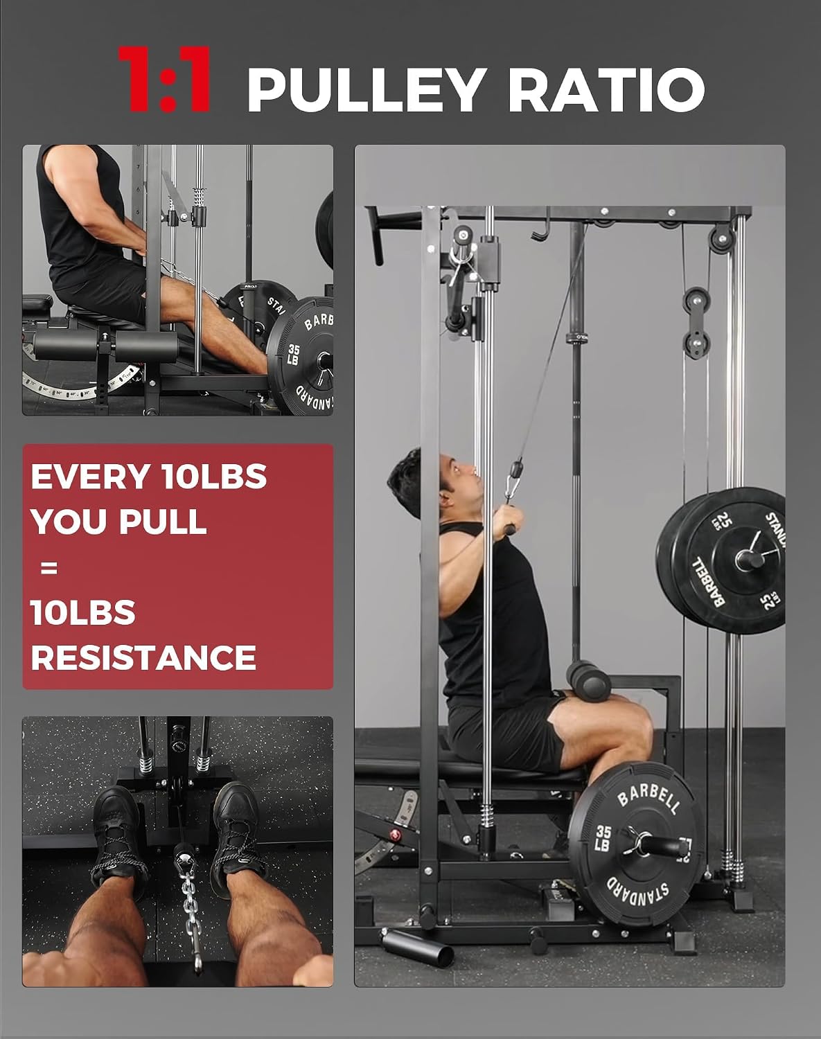 สมิธแมชชีนโฮมยิมพร้อมอุปกรณ์เส - Home Gym Smith บทวิจารณ์และราคา