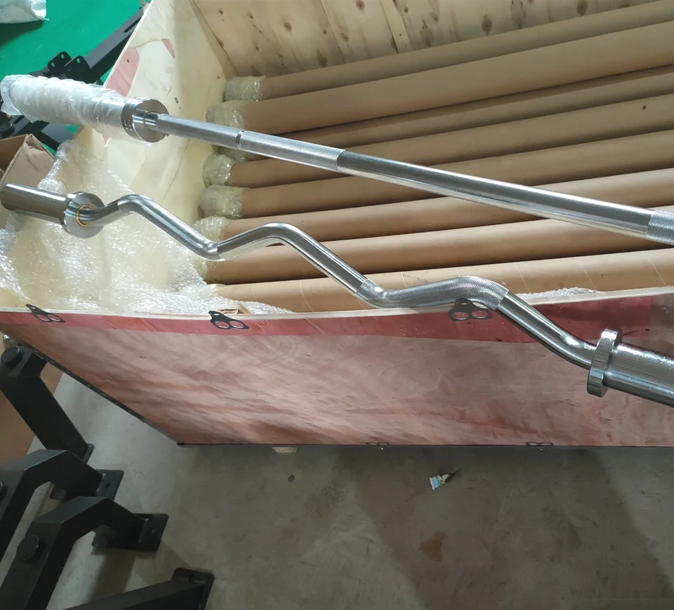 โรงงานขายตรงอุปกรณ์ออกกำลังกาย - Barbell Curl Bar บทวิจารณ์และราคา