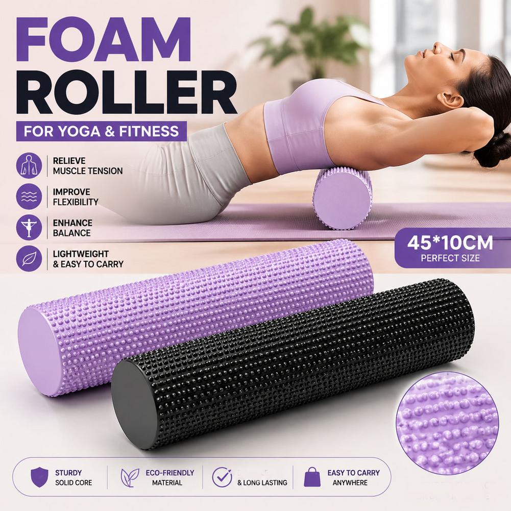 ลูกกลิ้งโฟมโยคะ EVA ความหนาแน่ - Foam Roller High Density บทวิจารณ์และราคา