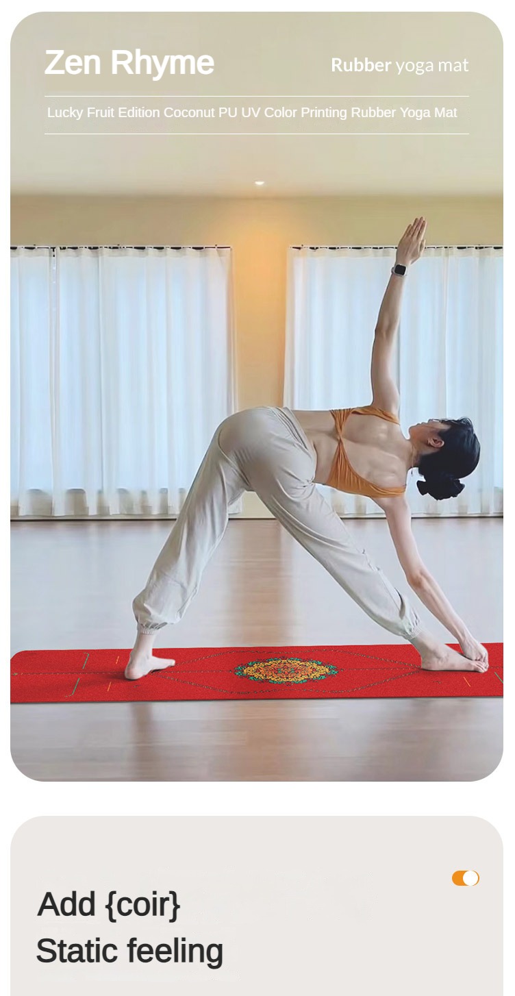 ZEN Rhyme เสื่อโยคะยางธรรมชาติ - Gymnastics Mat Thick บทวิจารณ์และราคา