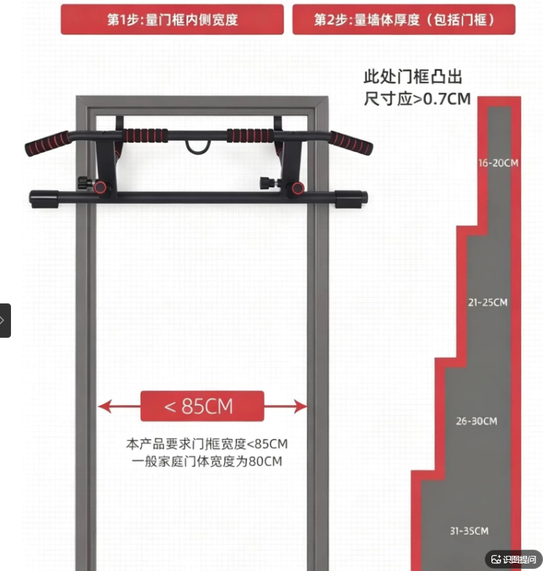 บาร์โหนติดประตูแบบไม่ต้องใช้สก - Chin Up Doorframe บทวิจารณ์และราคา