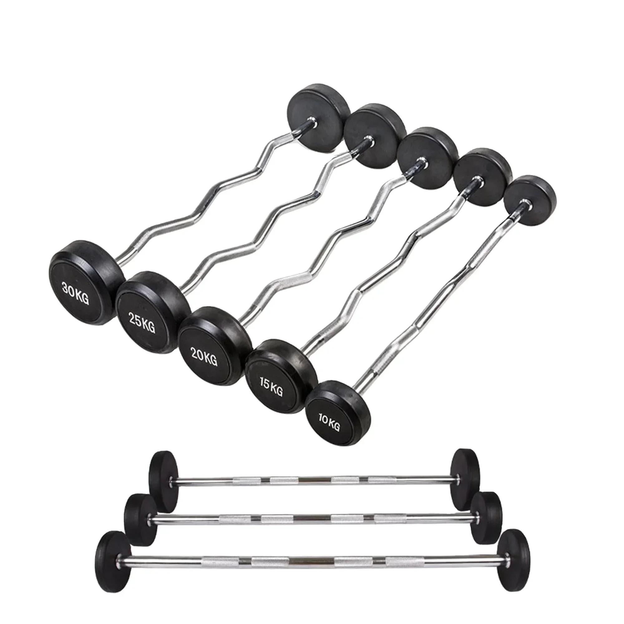 บาร์เบลยางแบบตรงสำหรับยกน้ำหนั - Barbell Curl Bar บทวิจารณ์และราคา