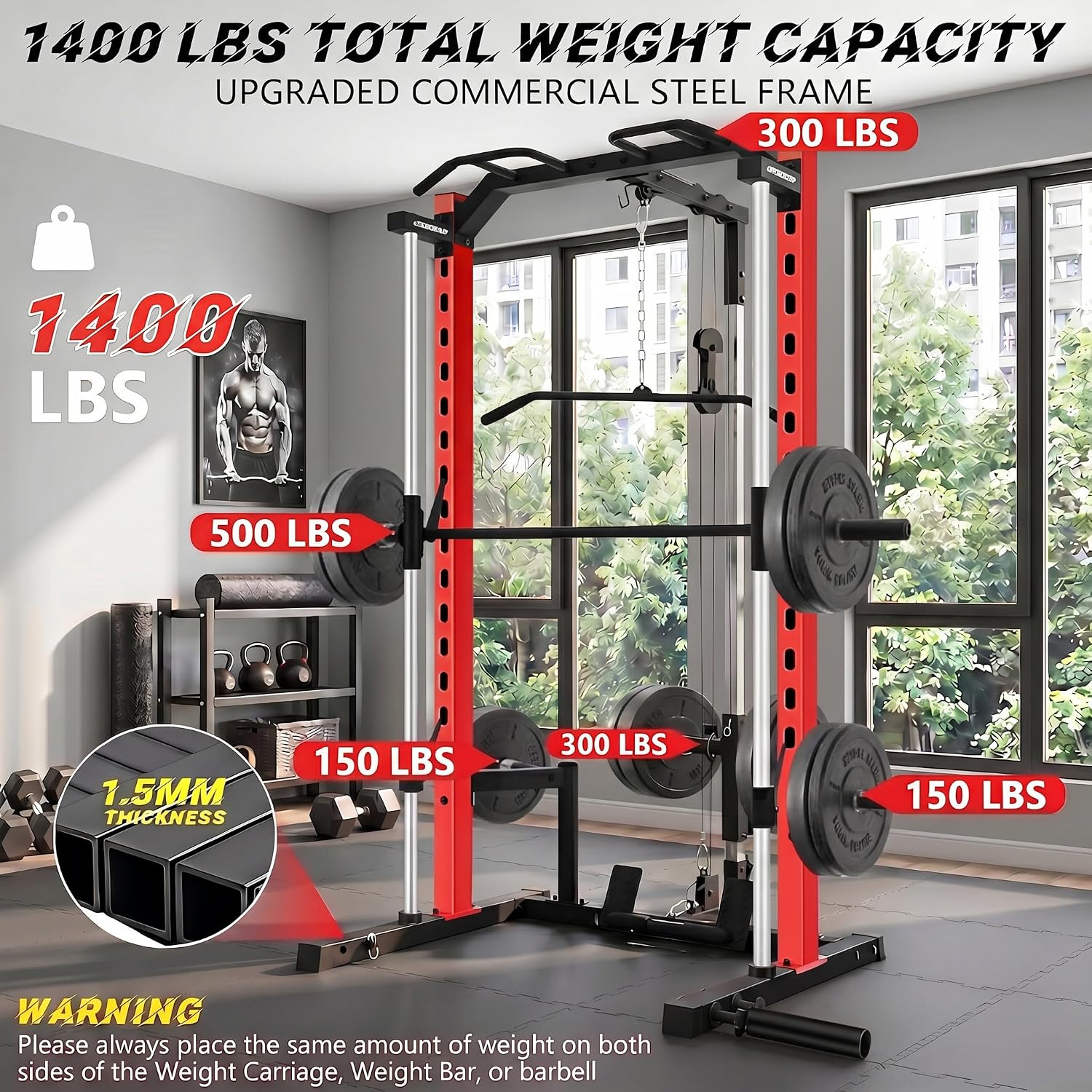 เครื่องออกกำลังกายแบบออลอินวัน - Home Gym Smith บทวิจารณ์และราคา