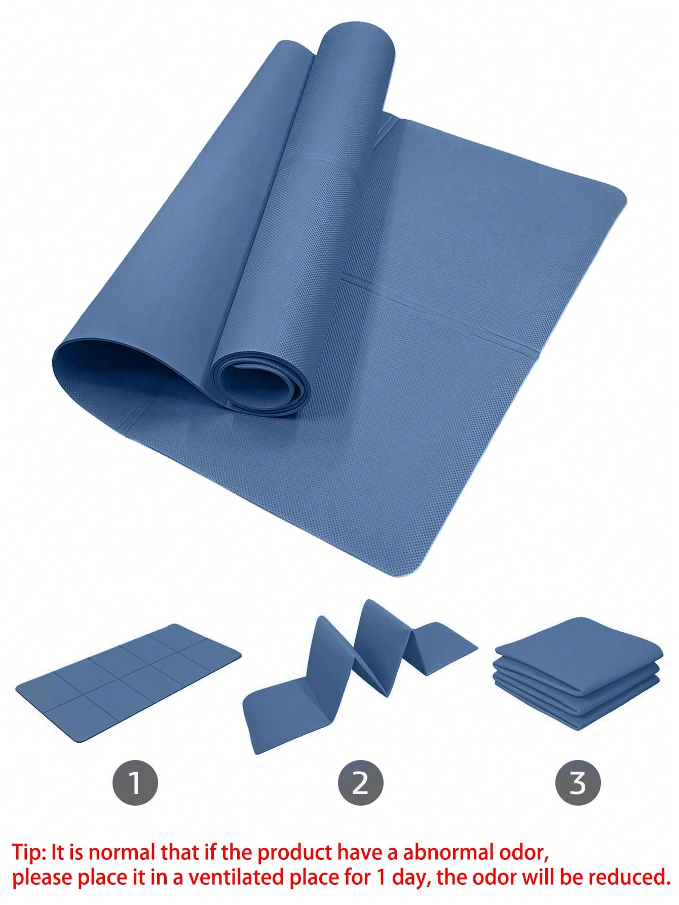 เสื่อโยคะพับได้ สีน้ำเงินเข้ม  - Gymnastics Mat Thick บทวิจารณ์และราคา
