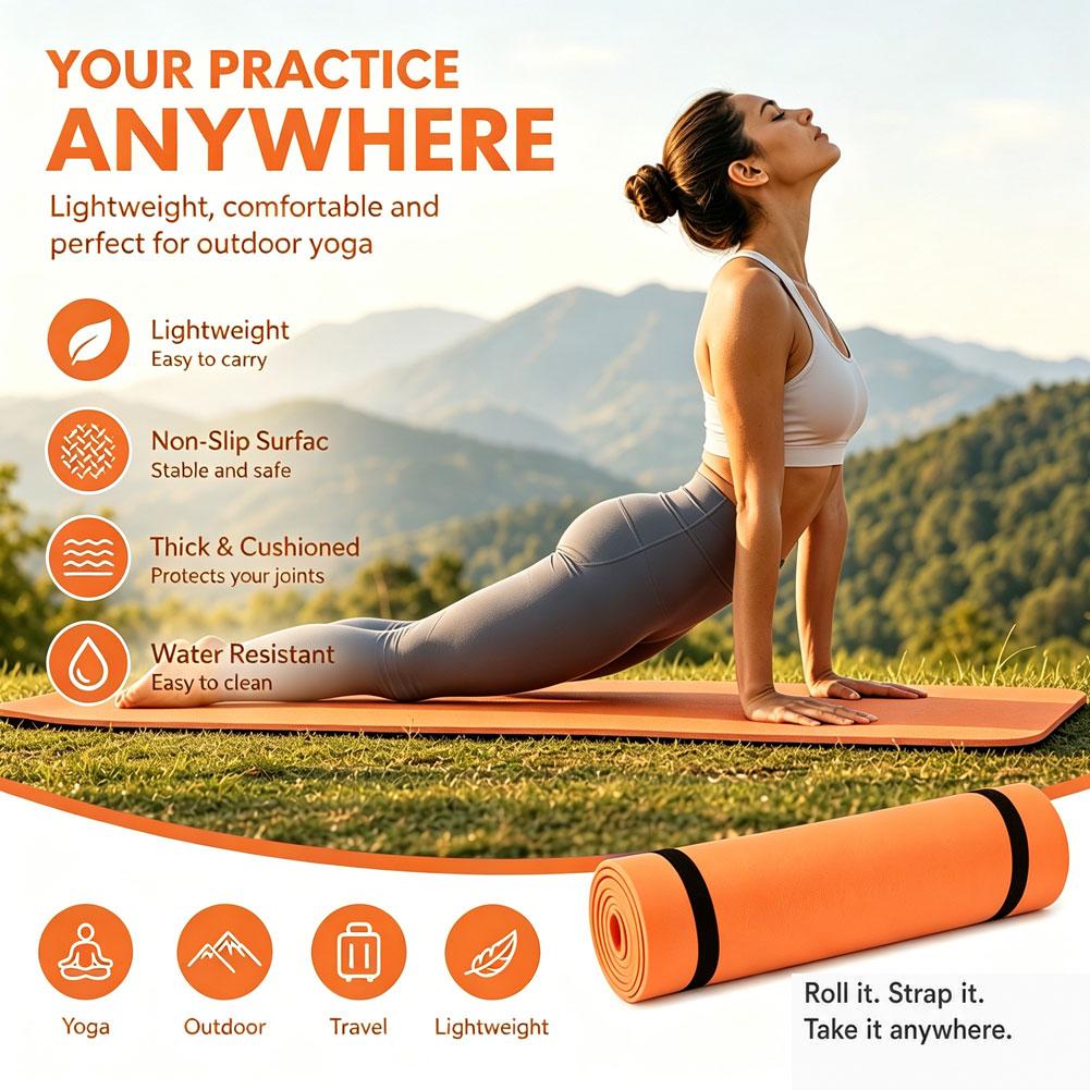 1/2 ชิ้นเสื่อโยคะหนา เสื่อโยคะ - Gymnastics Mat Thick บทวิจารณ์และราคา