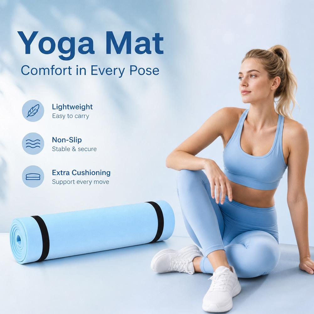 1/2 ชิ้นเสื่อโยคะหนา เสื่อโยคะ - Gymnastics Mat Thick บทวิจารณ์และราคา