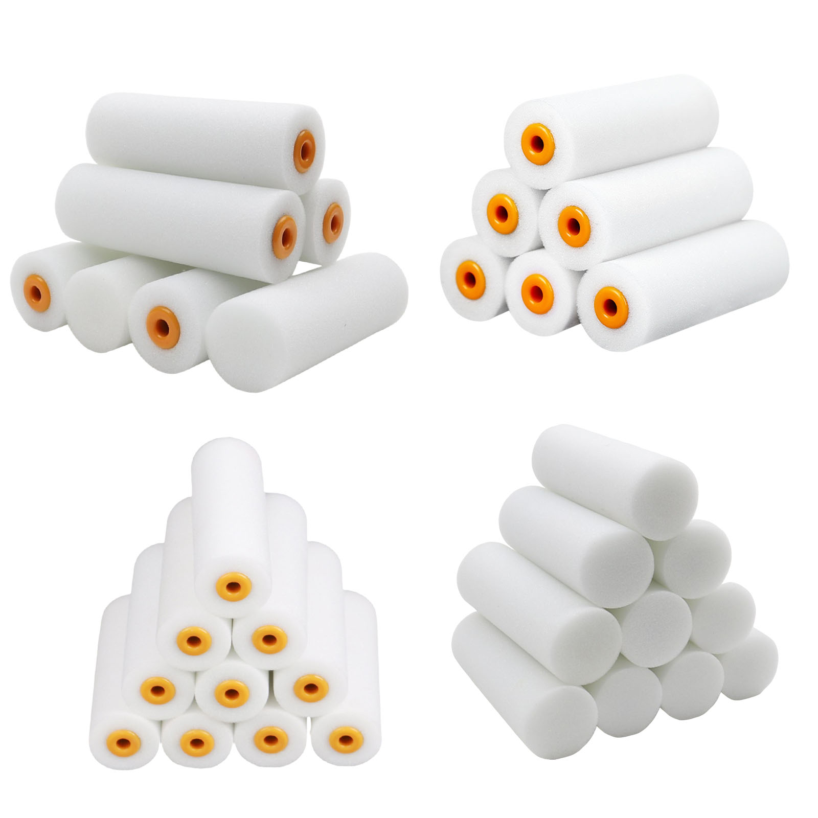 ลูกกลิ้งทาสีโฟม 10 ชิ้น ขนาด 4 - Foam Roller High Density บทวิจารณ์และราคา