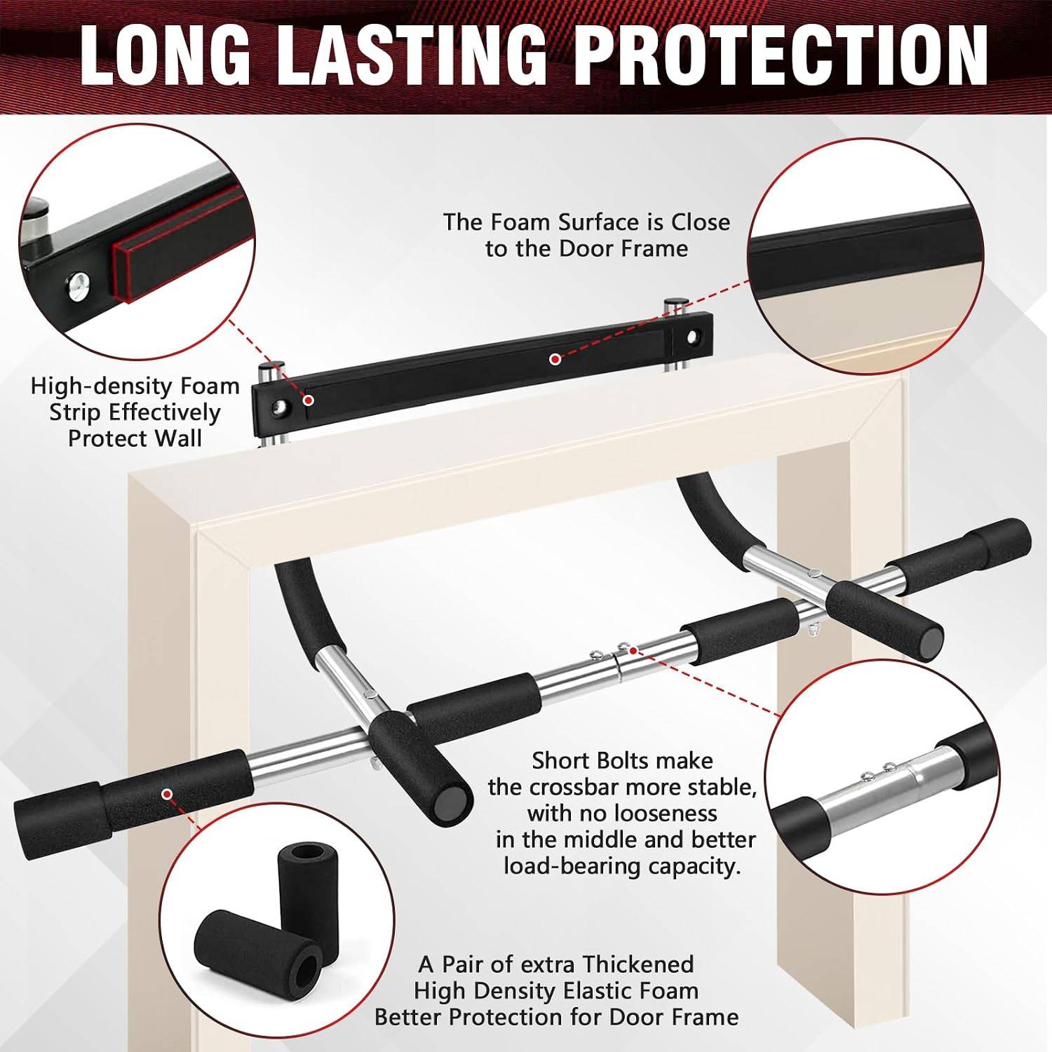 บาร์ดึงข้อศอกปรับระดับได้สำหรั - Chin Up Doorframe บทวิจารณ์และราคา